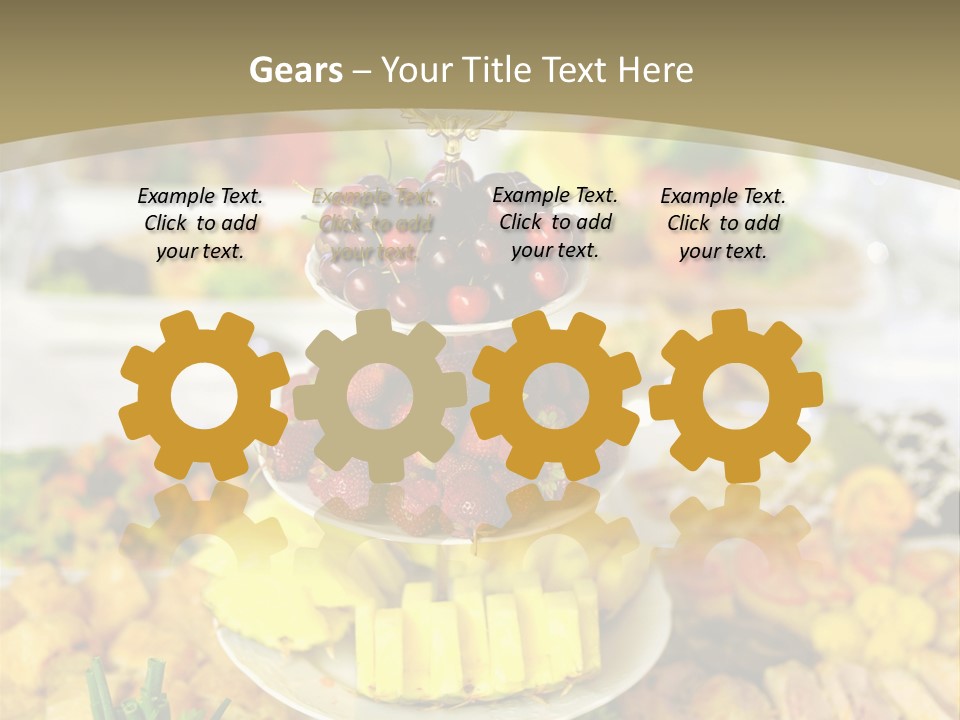 Table Wedding Dinner PowerPoint Template