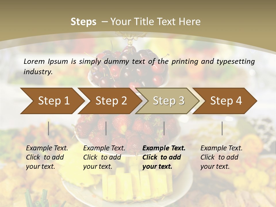 Table Wedding Dinner PowerPoint Template