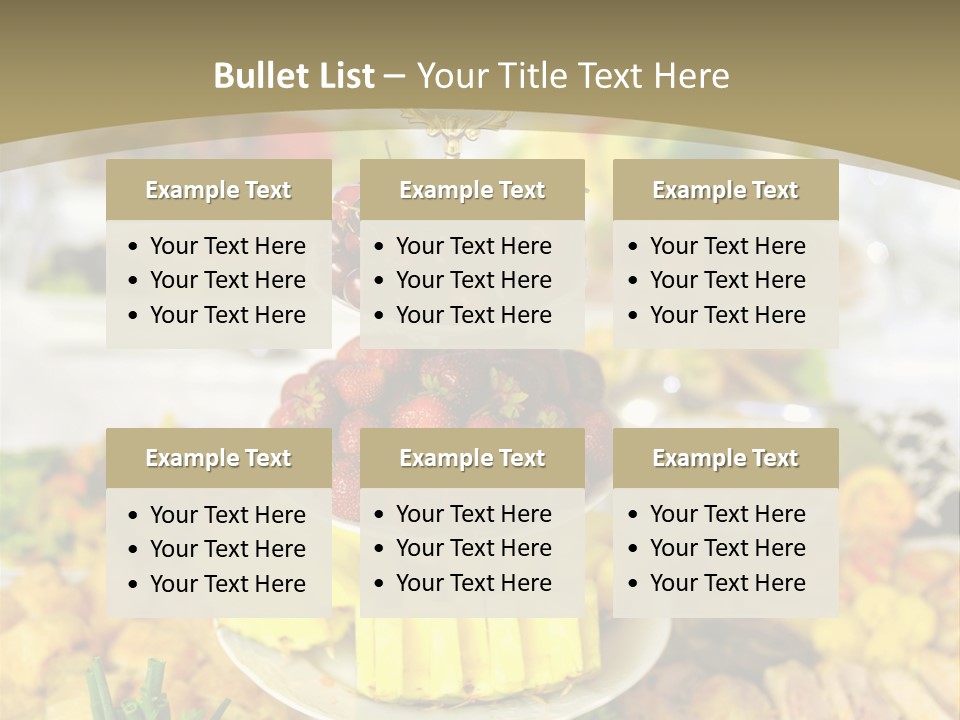 Table Wedding Dinner PowerPoint Template