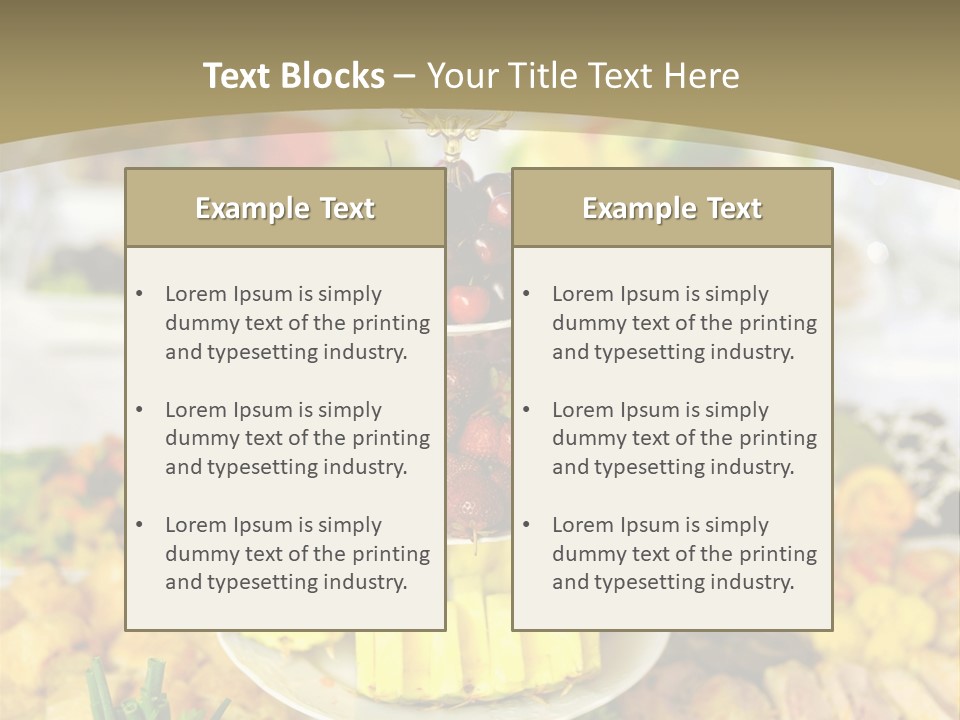 Table Wedding Dinner PowerPoint Template