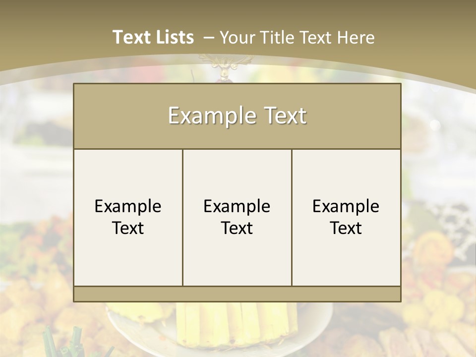 Table Wedding Dinner PowerPoint Template