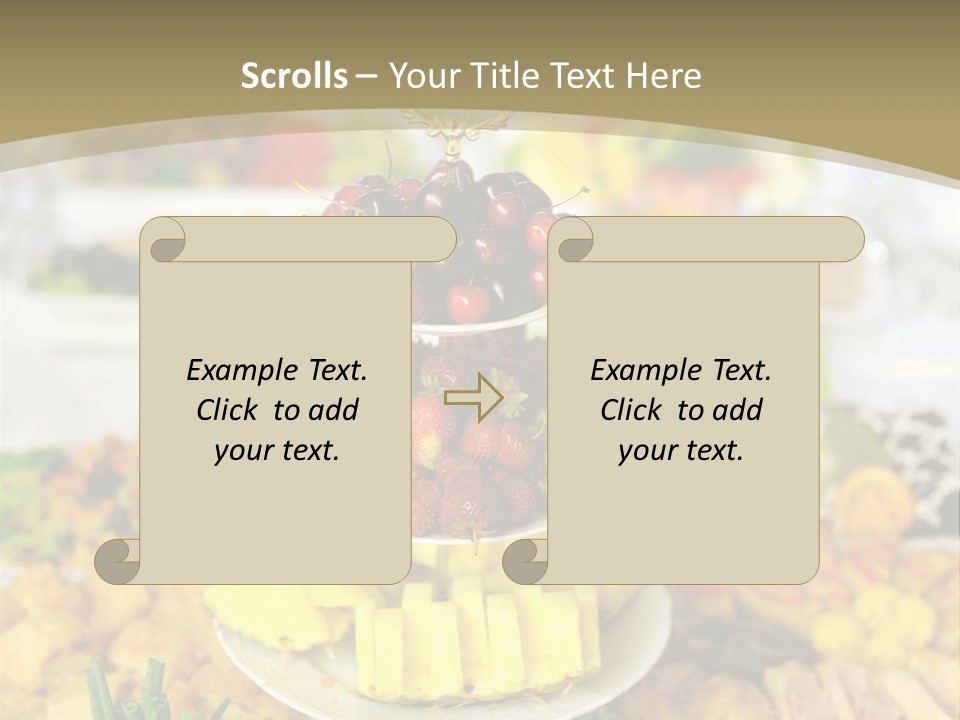 Table Wedding Dinner PowerPoint Template