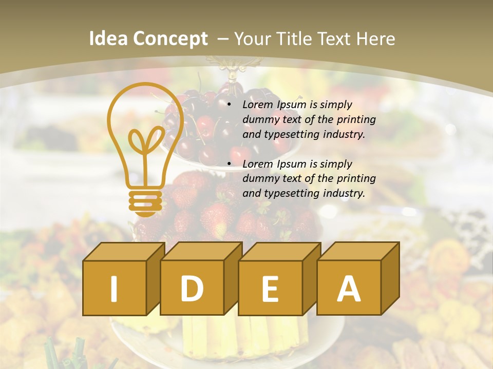 Table Wedding Dinner PowerPoint Template