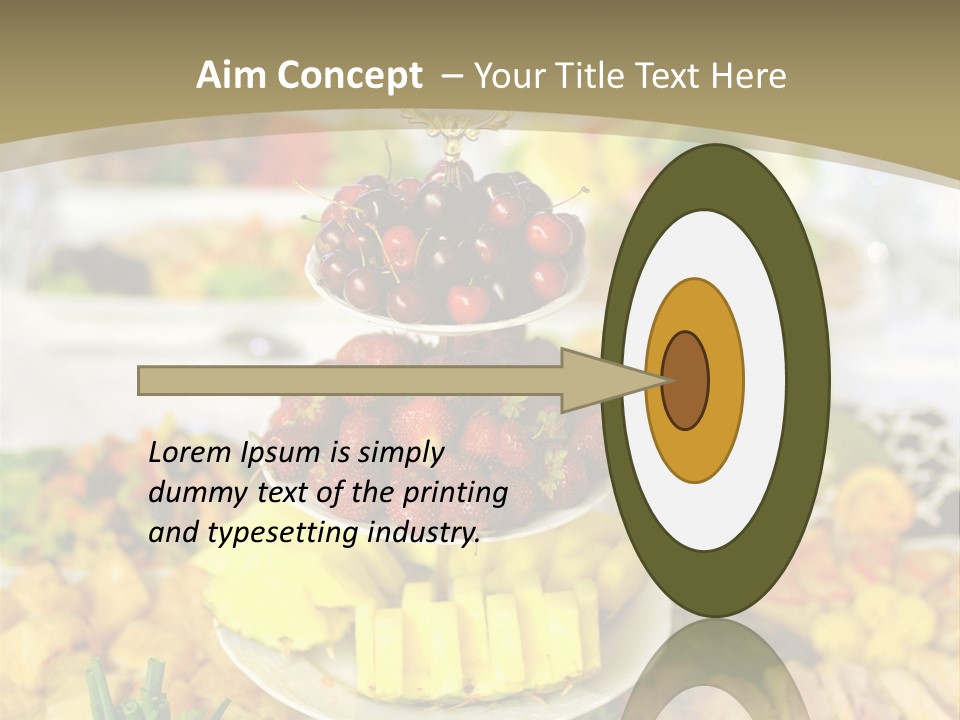 Table Wedding Dinner PowerPoint Template