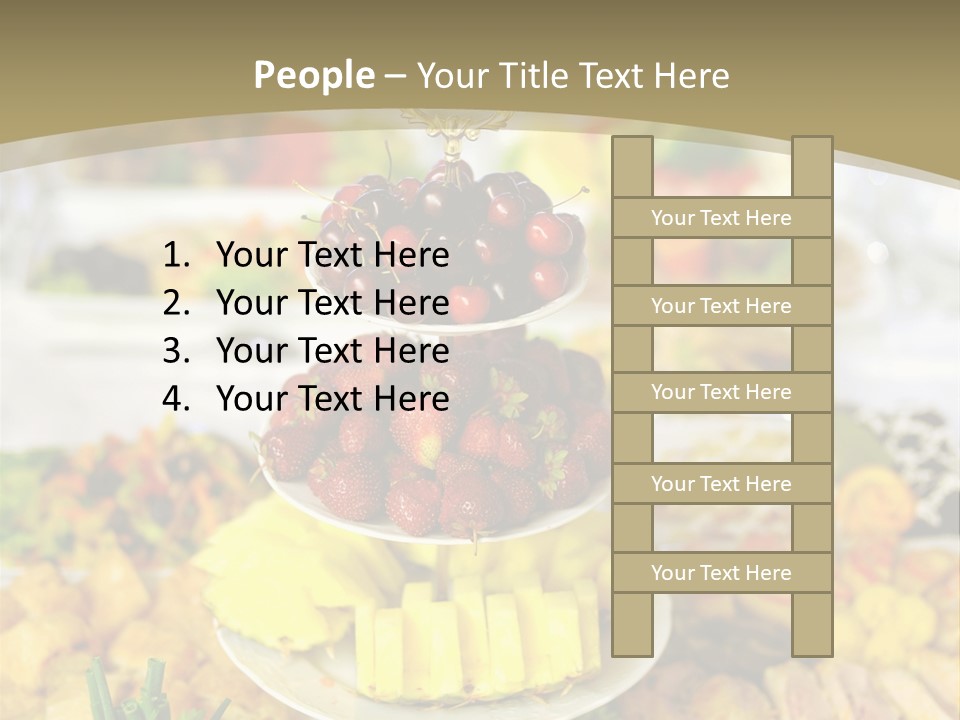 Table Wedding Dinner PowerPoint Template