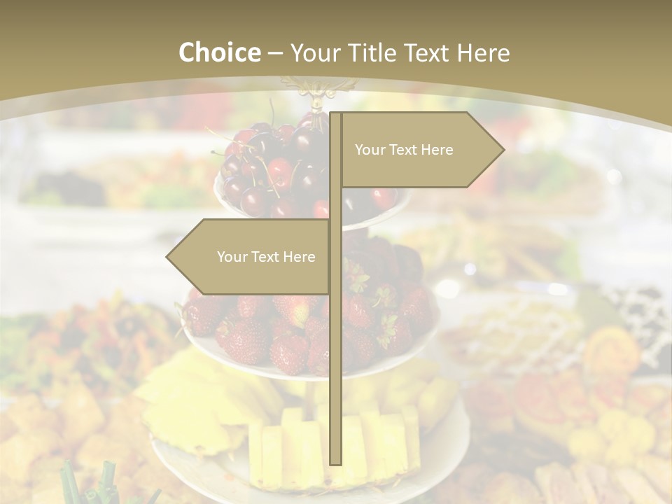 Table Wedding Dinner PowerPoint Template