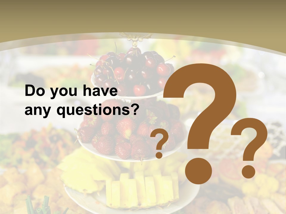 Table Wedding Dinner PowerPoint Template