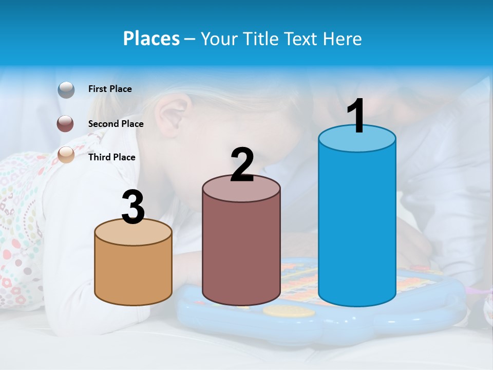 Toy Girl Together PowerPoint Template