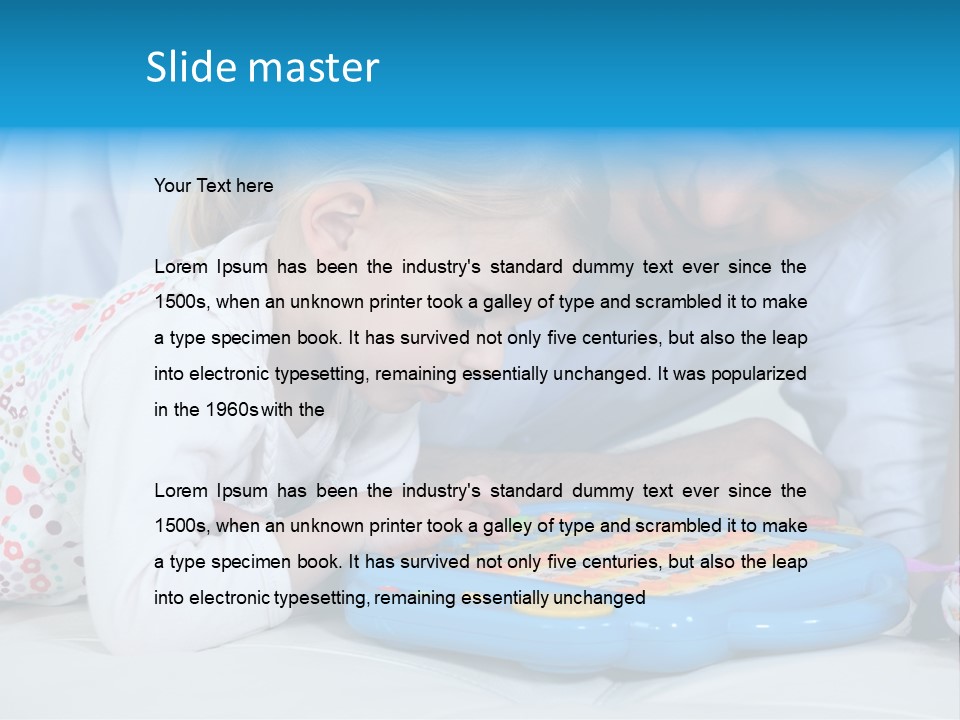 Toy Girl Together PowerPoint Template