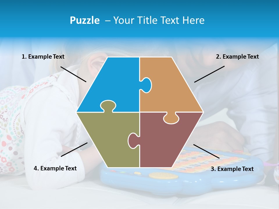 Toy Girl Together PowerPoint Template