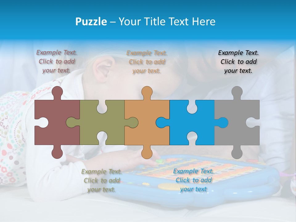 Toy Girl Together PowerPoint Template