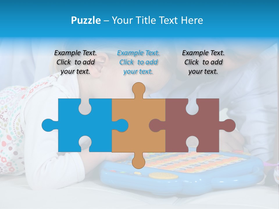 Toy Girl Together PowerPoint Template