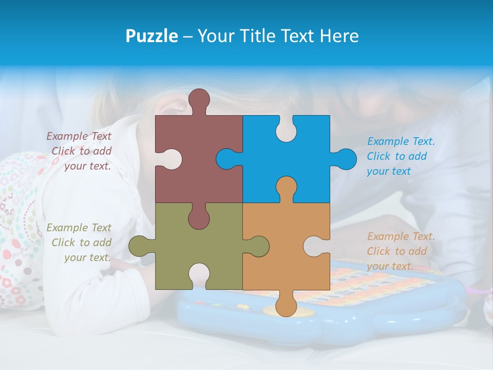 Toy Girl Together PowerPoint Template