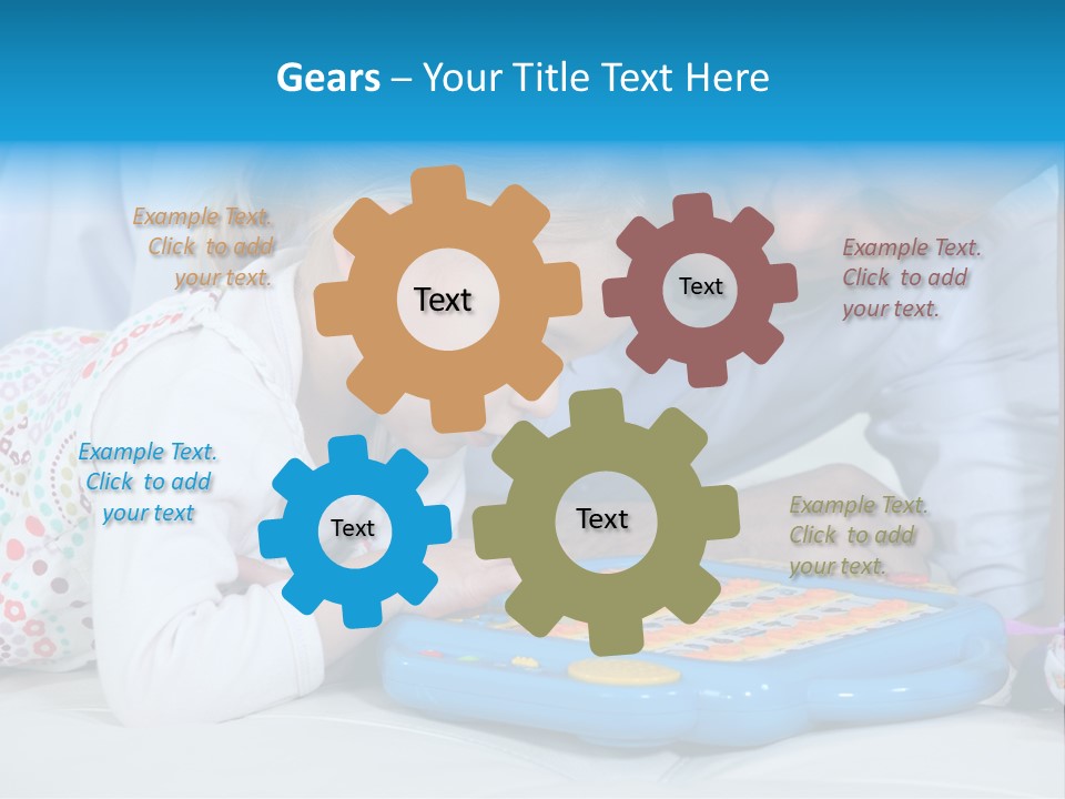 Toy Girl Together PowerPoint Template