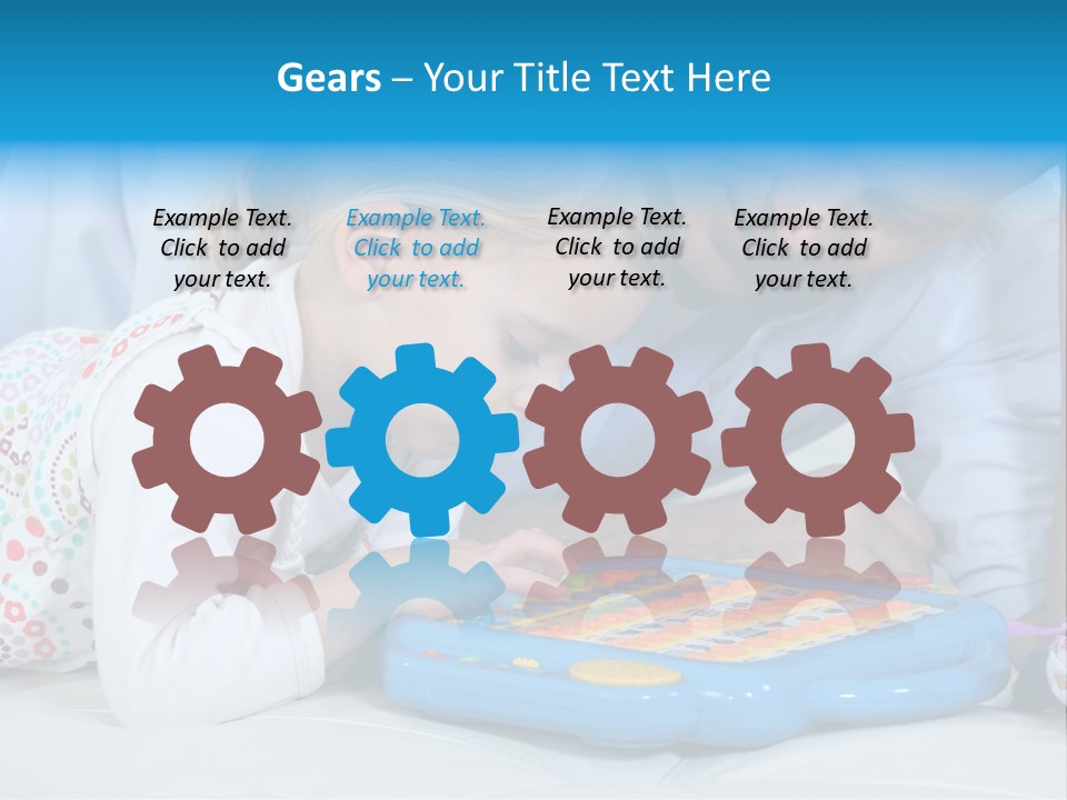 Toy Girl Together PowerPoint Template