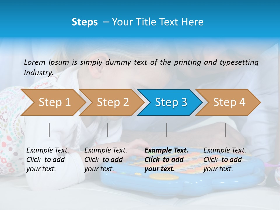 Toy Girl Together PowerPoint Template