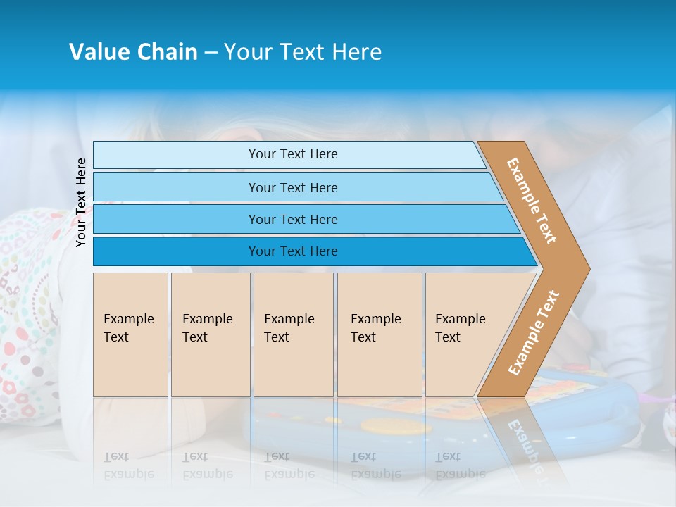 Toy Girl Together PowerPoint Template