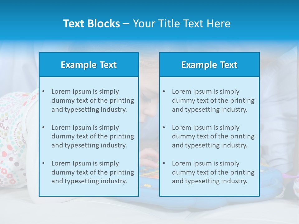 Toy Girl Together PowerPoint Template