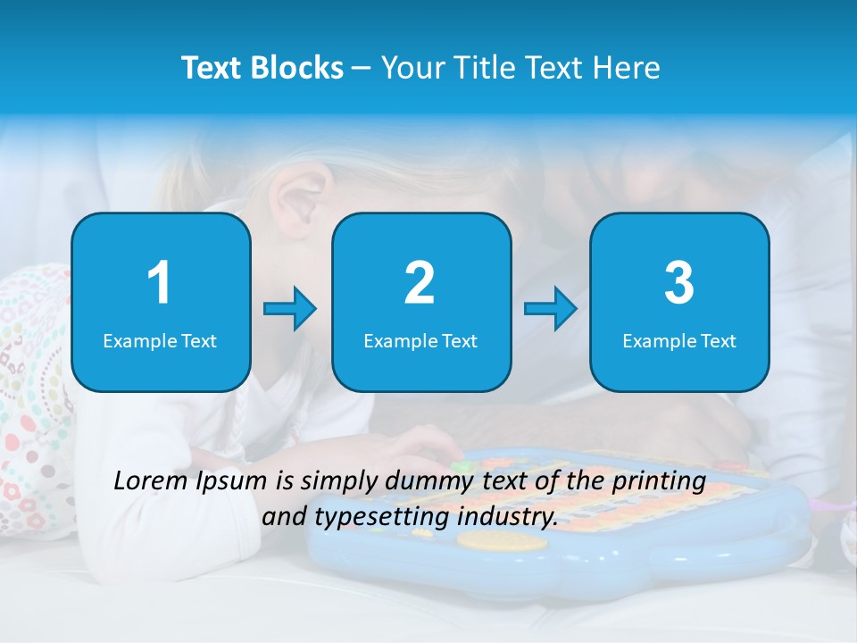 Toy Girl Together PowerPoint Template