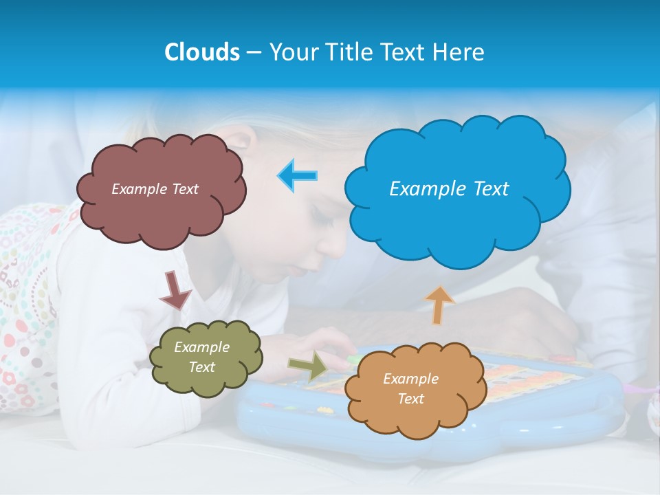 Toy Girl Together PowerPoint Template