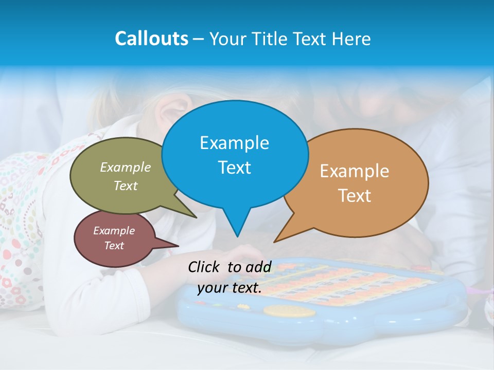 Toy Girl Together PowerPoint Template