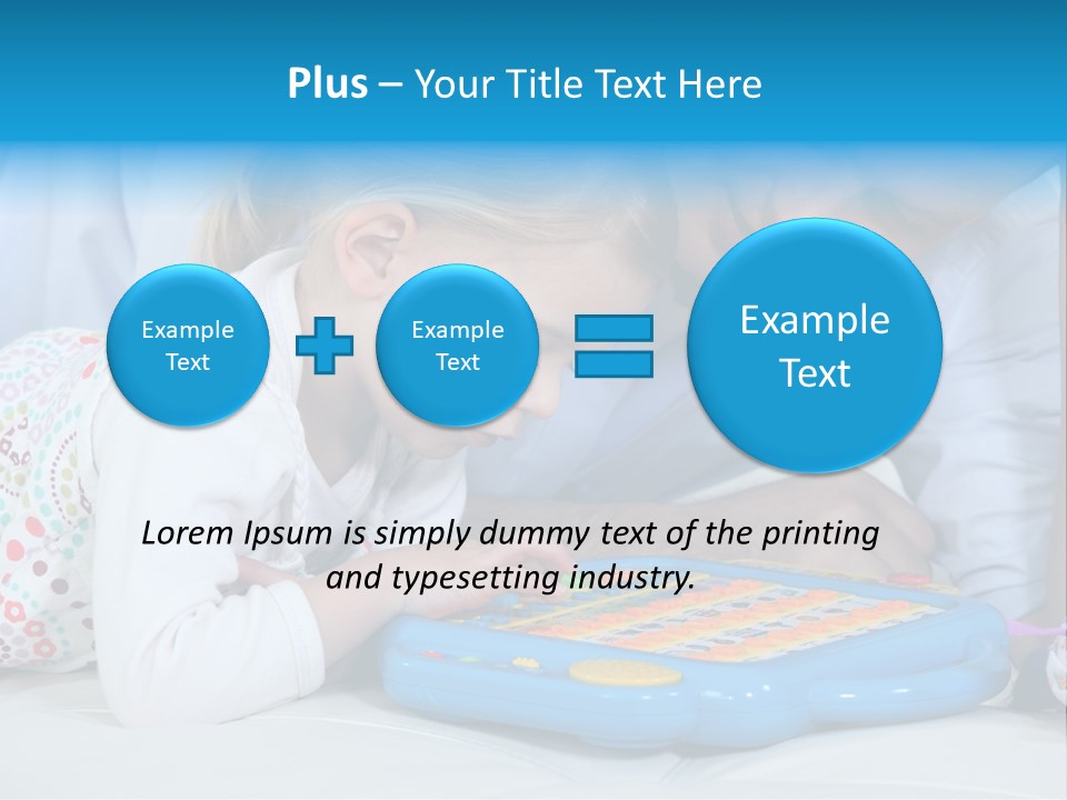 Toy Girl Together PowerPoint Template