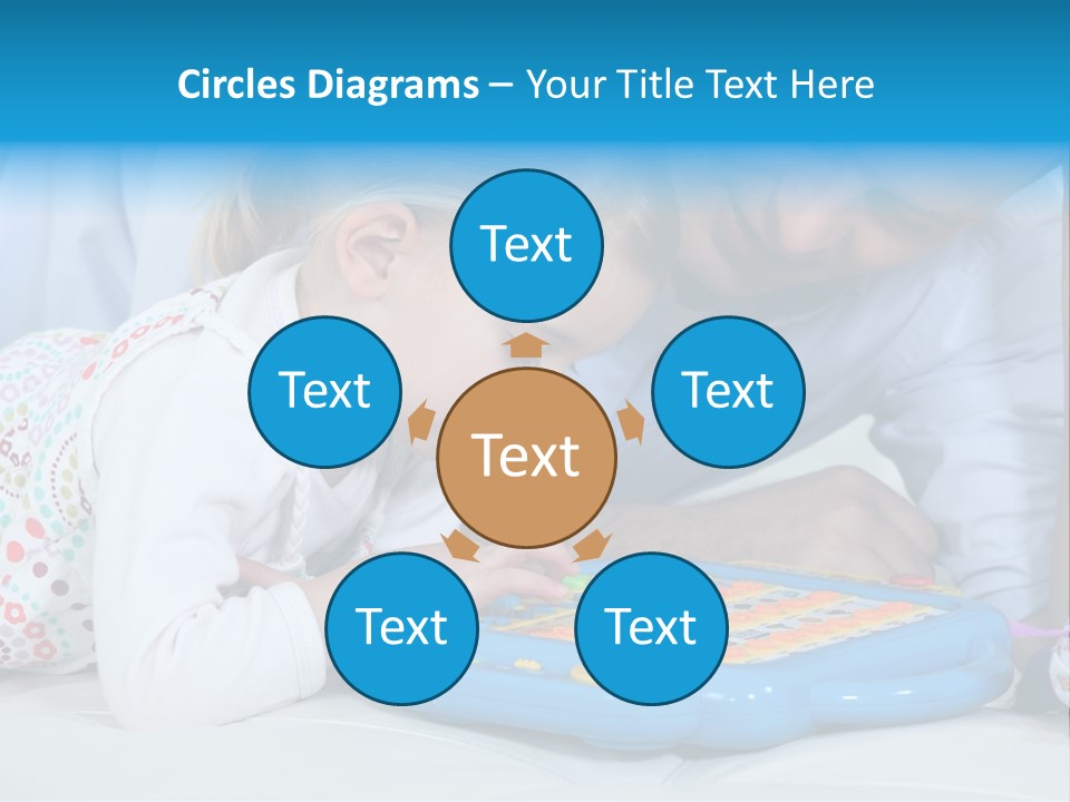 Toy Girl Together PowerPoint Template