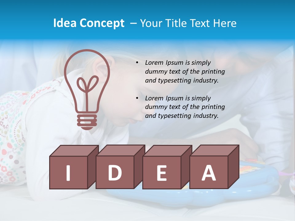 Toy Girl Together PowerPoint Template