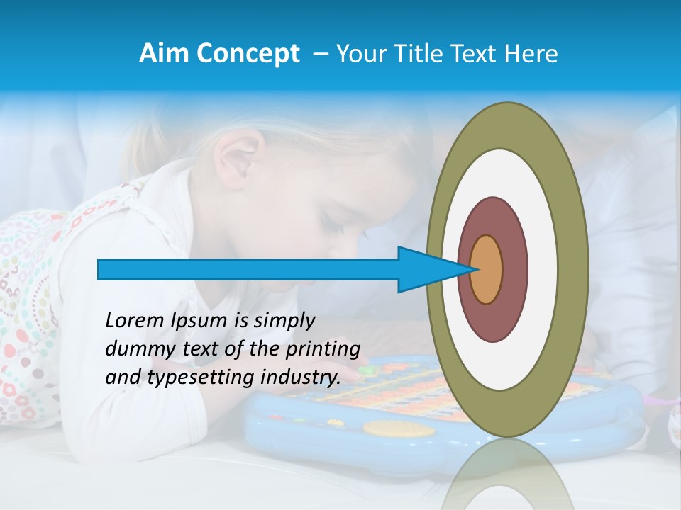 Toy Girl Together PowerPoint Template