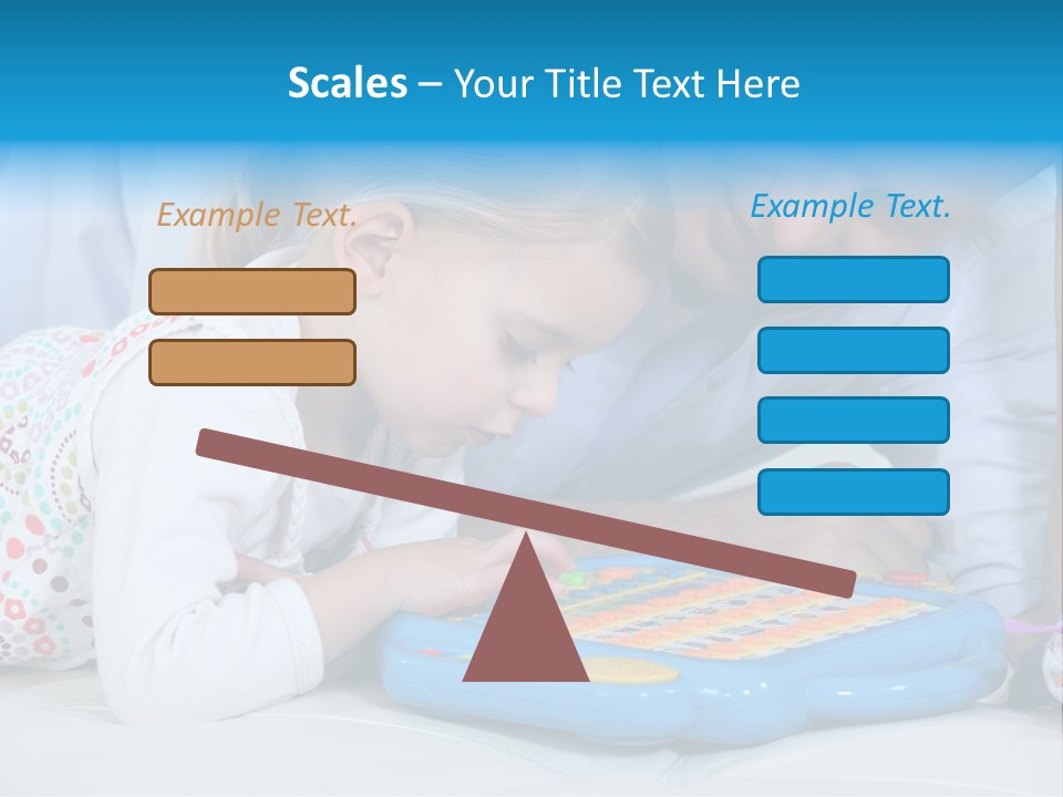 Toy Girl Together PowerPoint Template