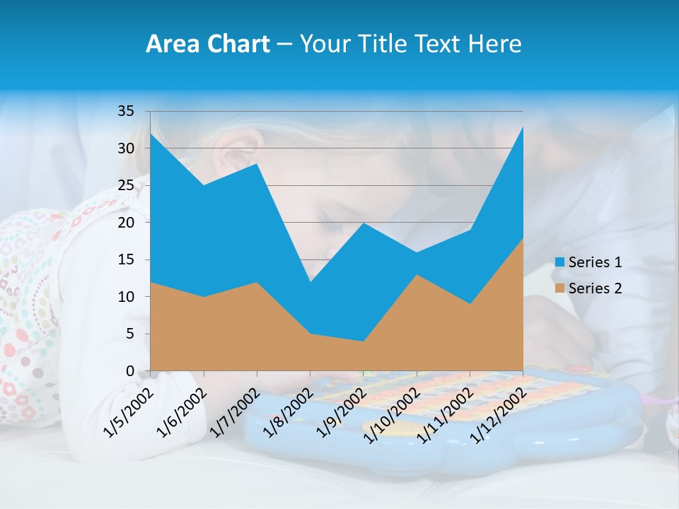 Toy Girl Together PowerPoint Template