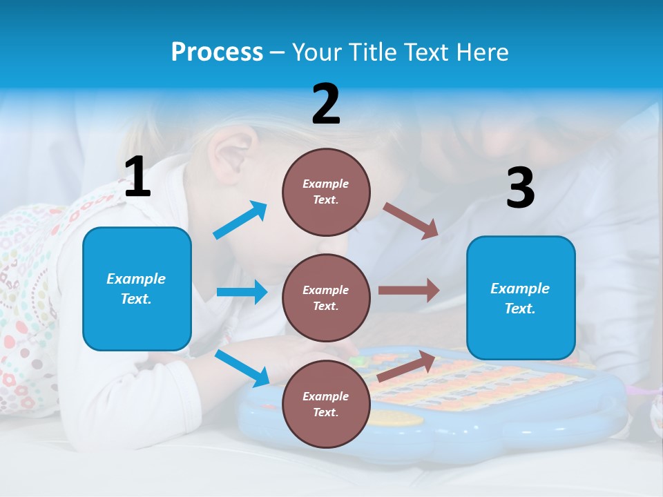 Toy Girl Together PowerPoint Template