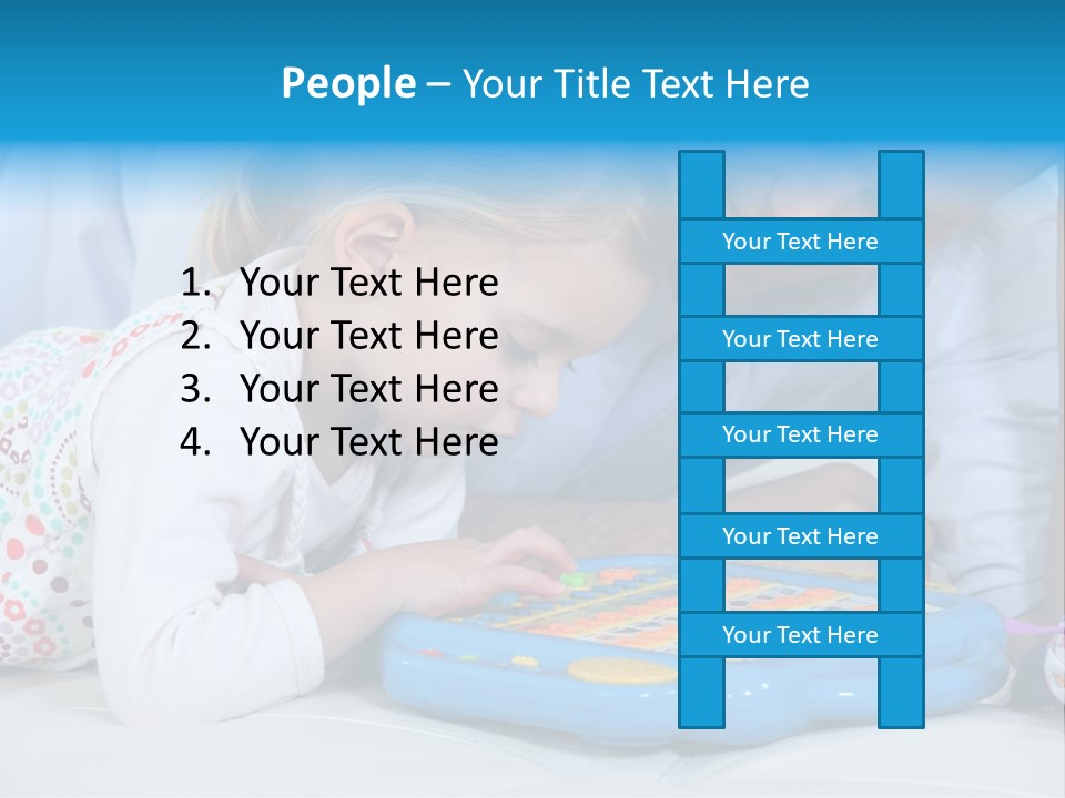 Toy Girl Together PowerPoint Template