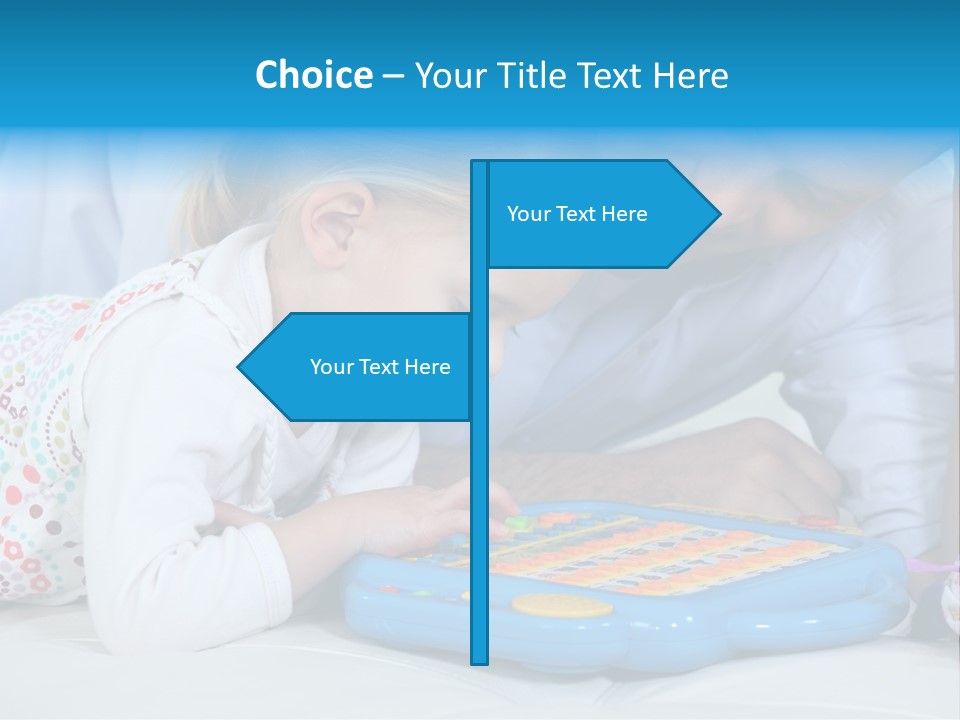 Toy Girl Together PowerPoint Template