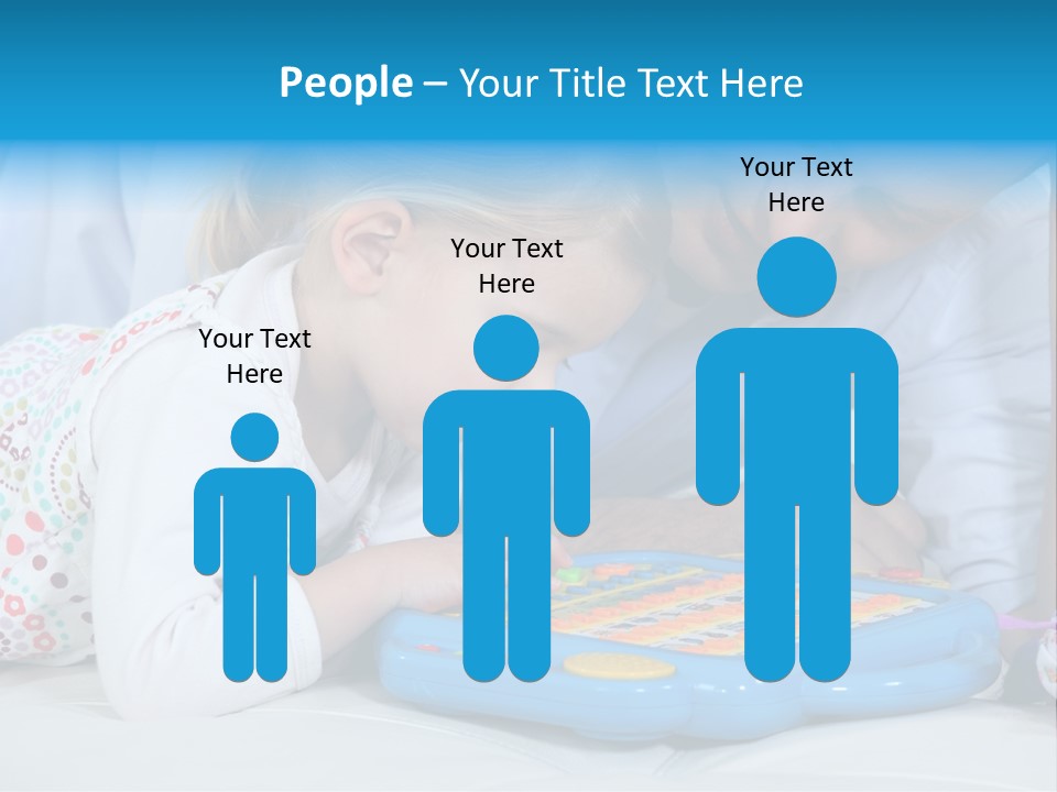 Toy Girl Together PowerPoint Template