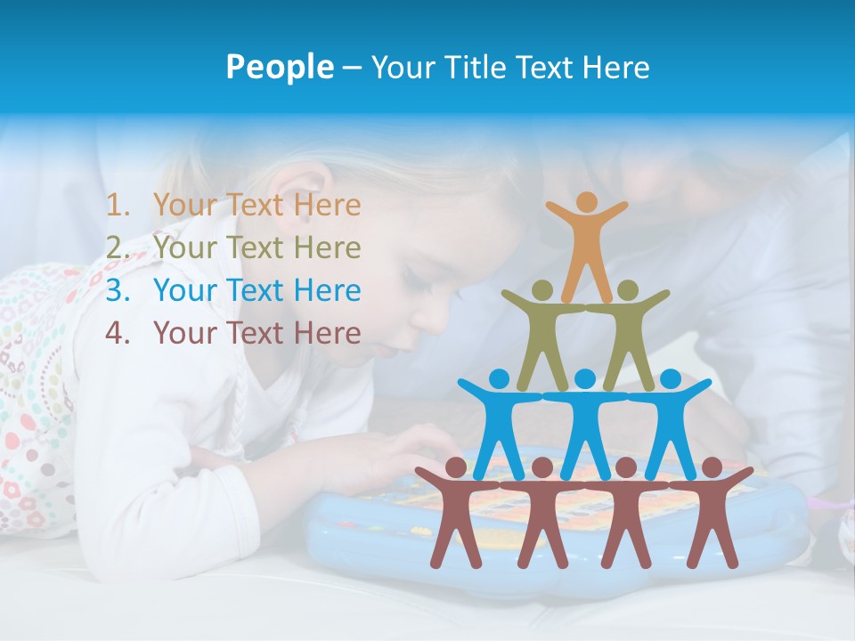 Toy Girl Together PowerPoint Template