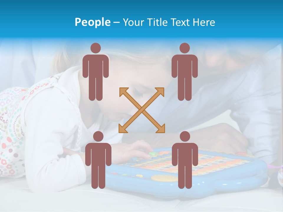 Toy Girl Together PowerPoint Template