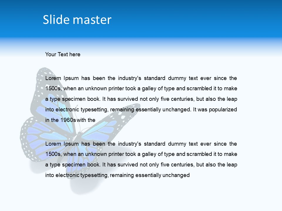 Large Spots Garden PowerPoint Template