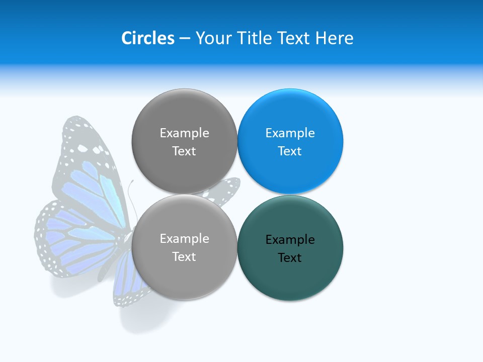 Large Spots Garden PowerPoint Template