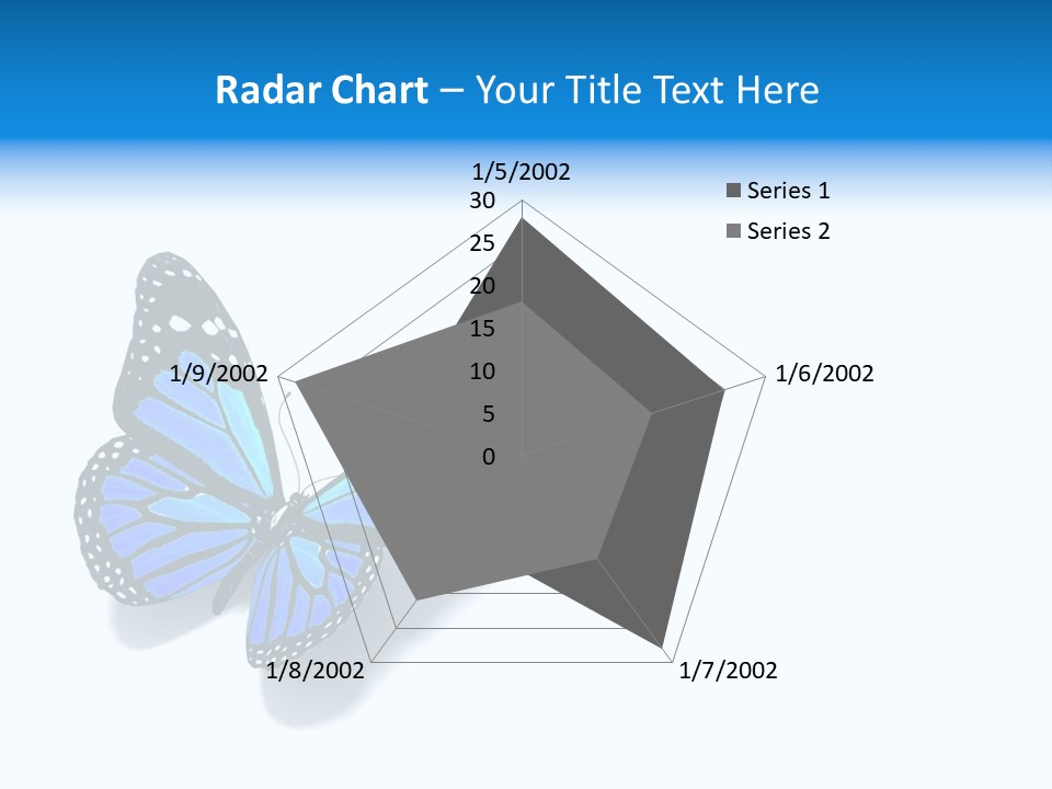 Large Spots Garden PowerPoint Template