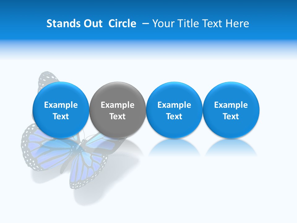 Large Spots Garden PowerPoint Template