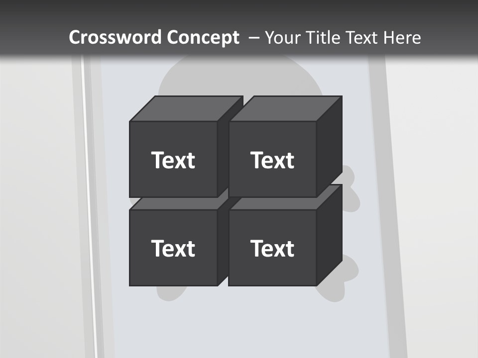 Caution Skull Bones PowerPoint Template