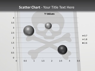 Caution Skull Bones PowerPoint Template