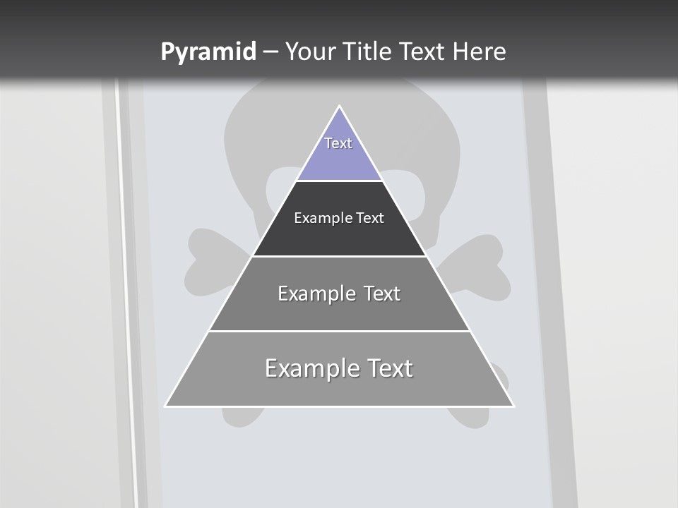 Caution Skull Bones PowerPoint Template