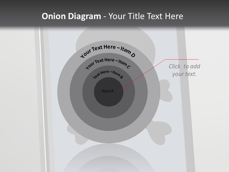 Caution Skull Bones PowerPoint Template