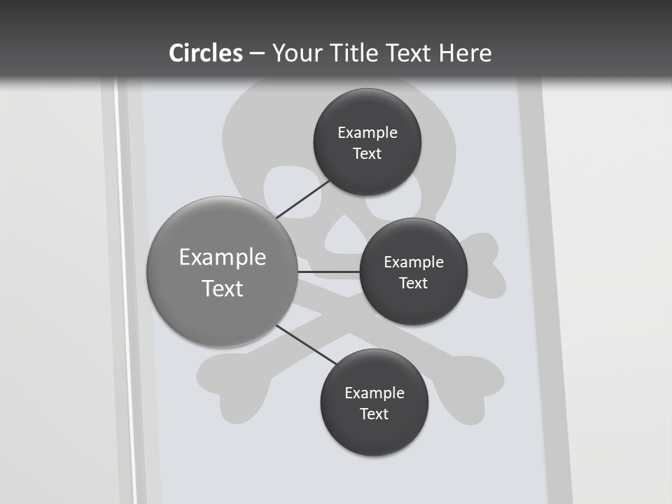 Caution Skull Bones PowerPoint Template