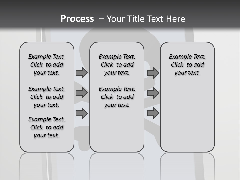 Caution Skull Bones PowerPoint Template