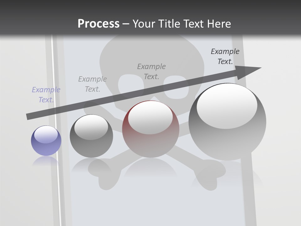 Caution Skull Bones PowerPoint Template