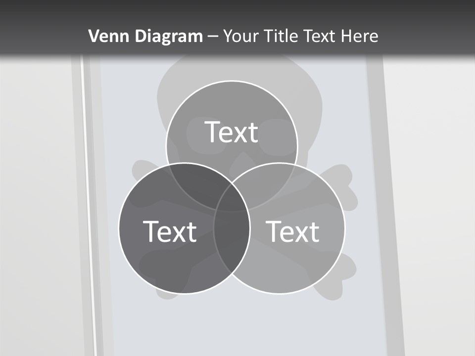 Caution Skull Bones PowerPoint Template