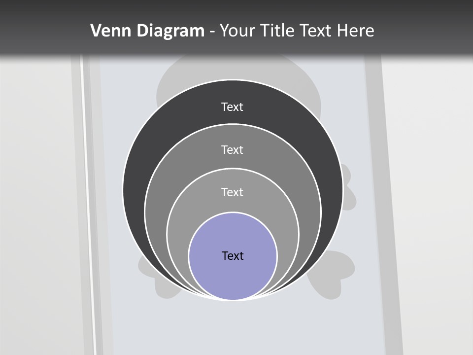 Caution Skull Bones PowerPoint Template